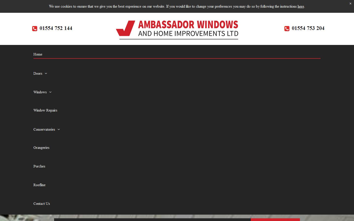 Ambassador Windows & Home Improvements Ltd Website