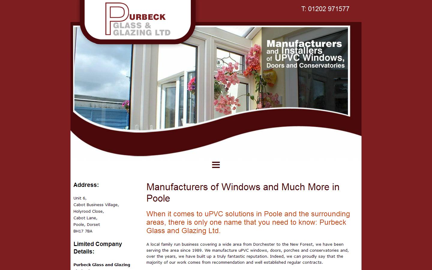Purbeck Glass & Glazing Ltd Website