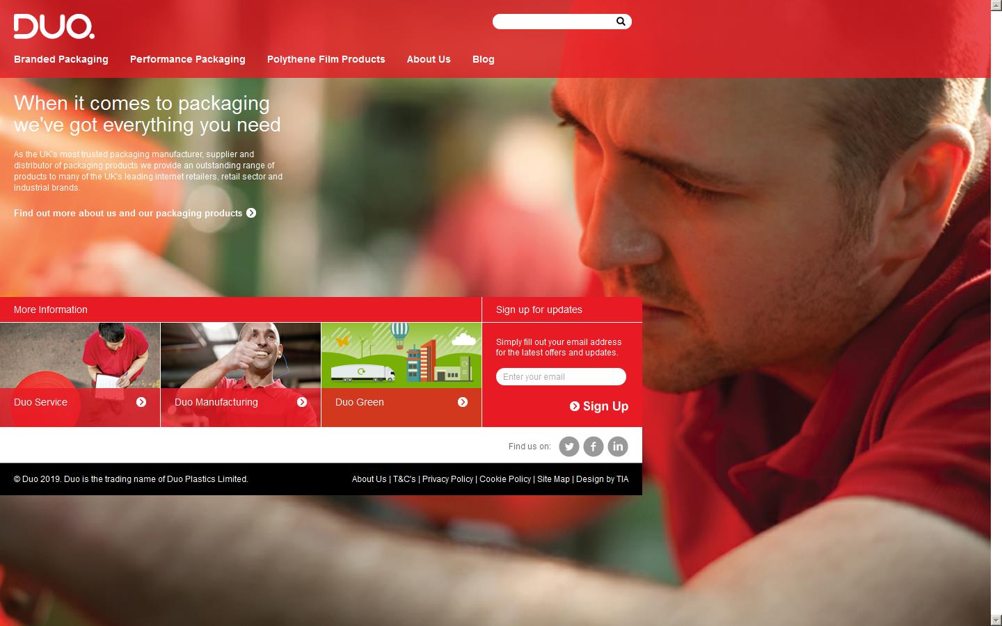 Duo Plastics Ltd Website