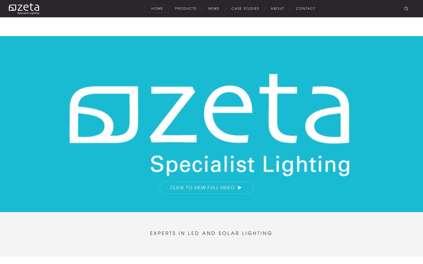 Zeta Specialist Lighting Website