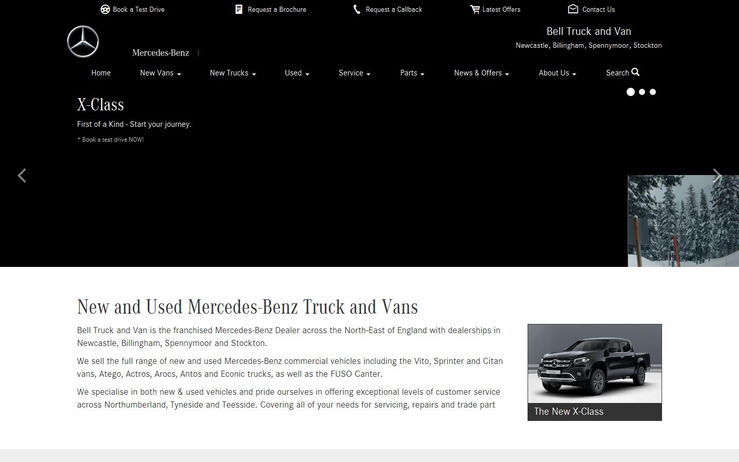 Bell Truck & Van Mercedes-benz Website