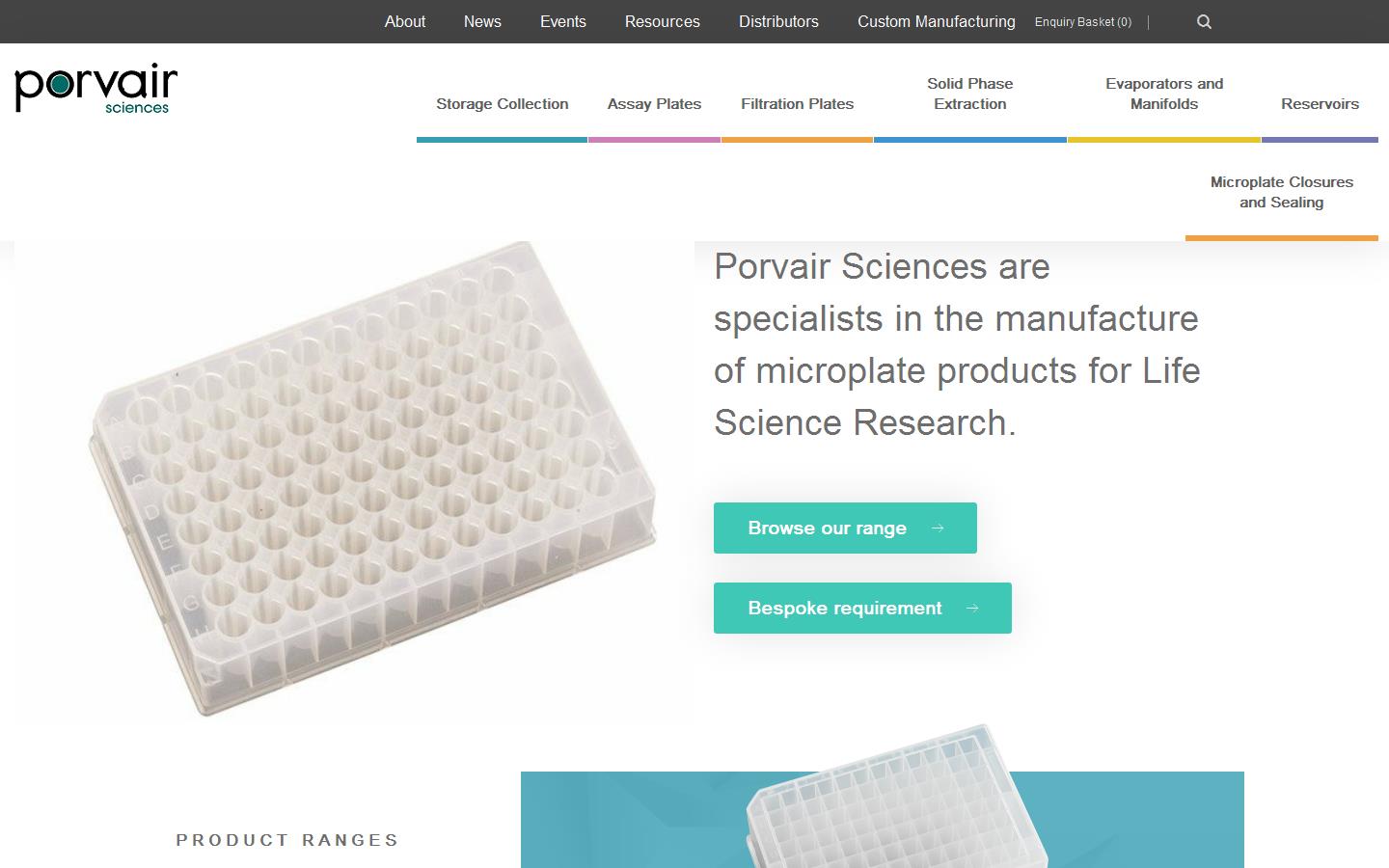 Porviar Sciences Website