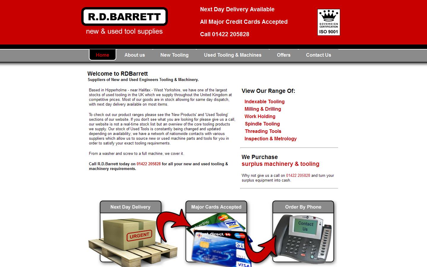 R D Barrett Small Tools Ltd Website
