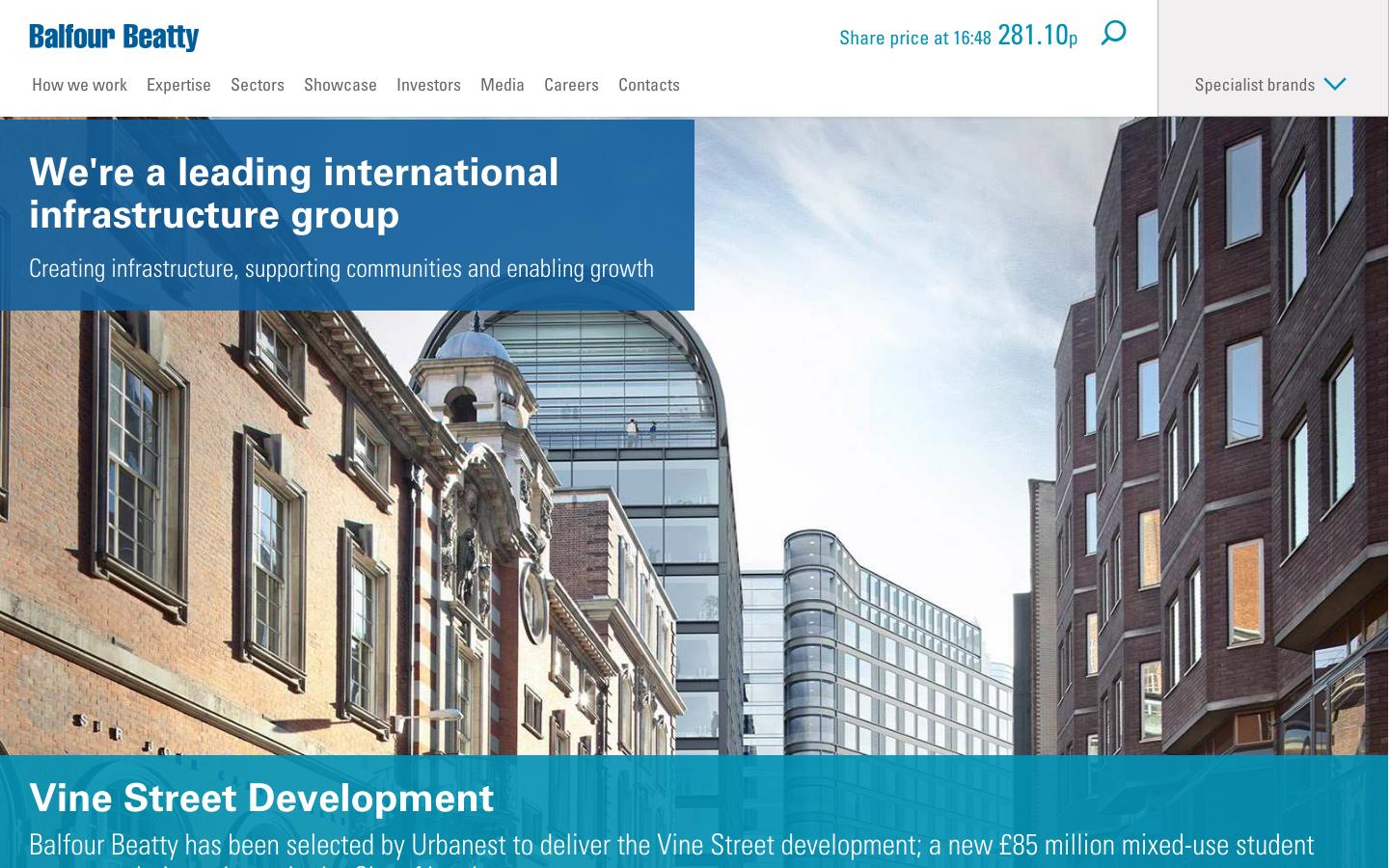 Balfour Beatty Construction Ltd Website