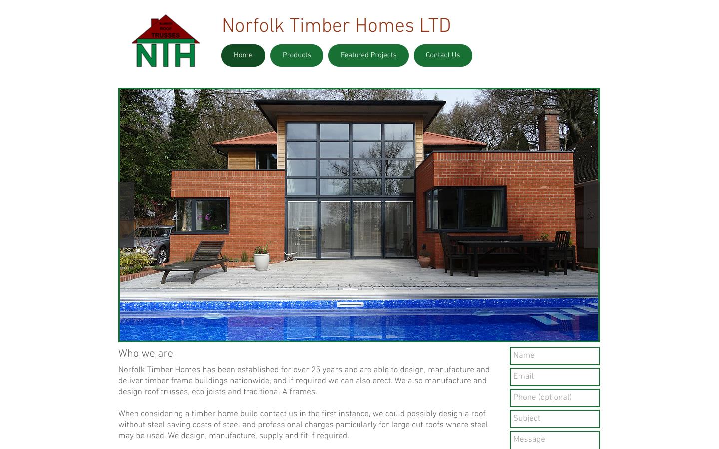 Norfolk Timber Homes Ltd Website