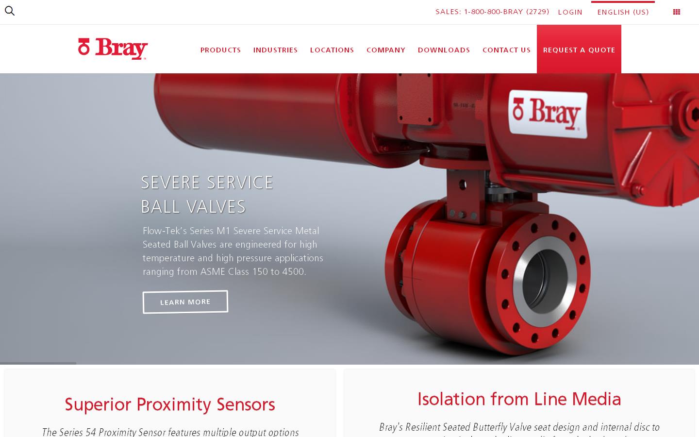 Bray Controls UK Ltd Website