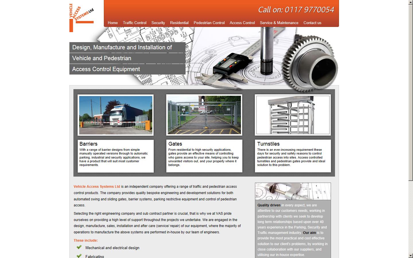 Vehicle Access Systems Ltd  Website