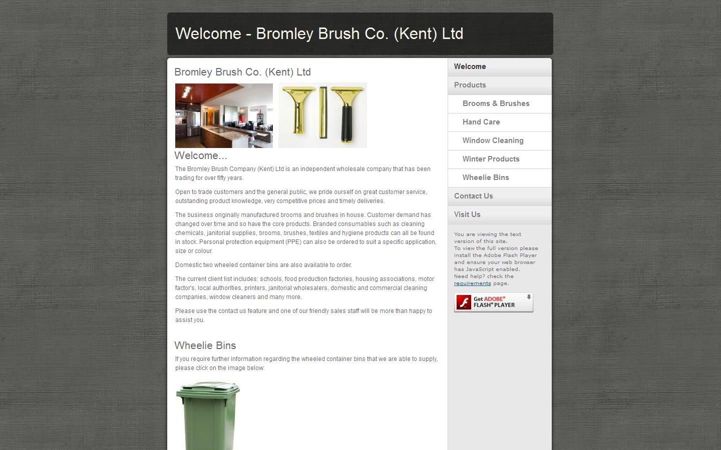 Bromley Brush Co. Ltd Website
