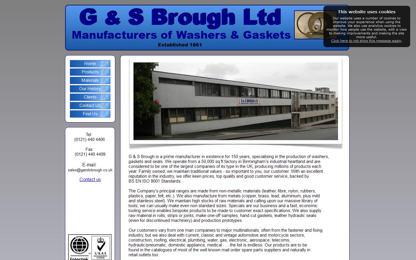 G & S Brough Ltd Website