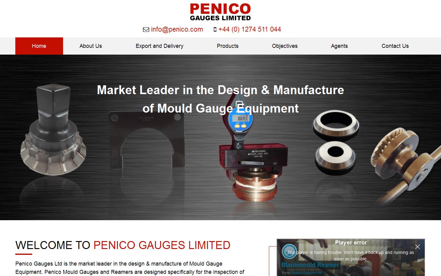 Penico Gauges Ltd Website