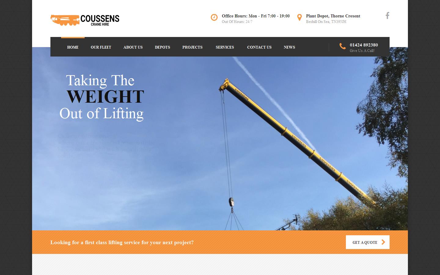 Coussens of Bexhill Website