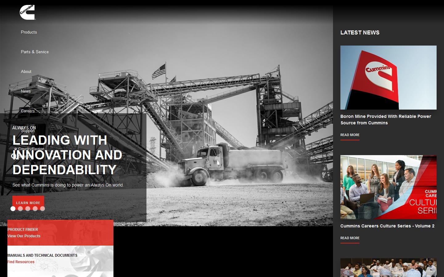 Cummins Website