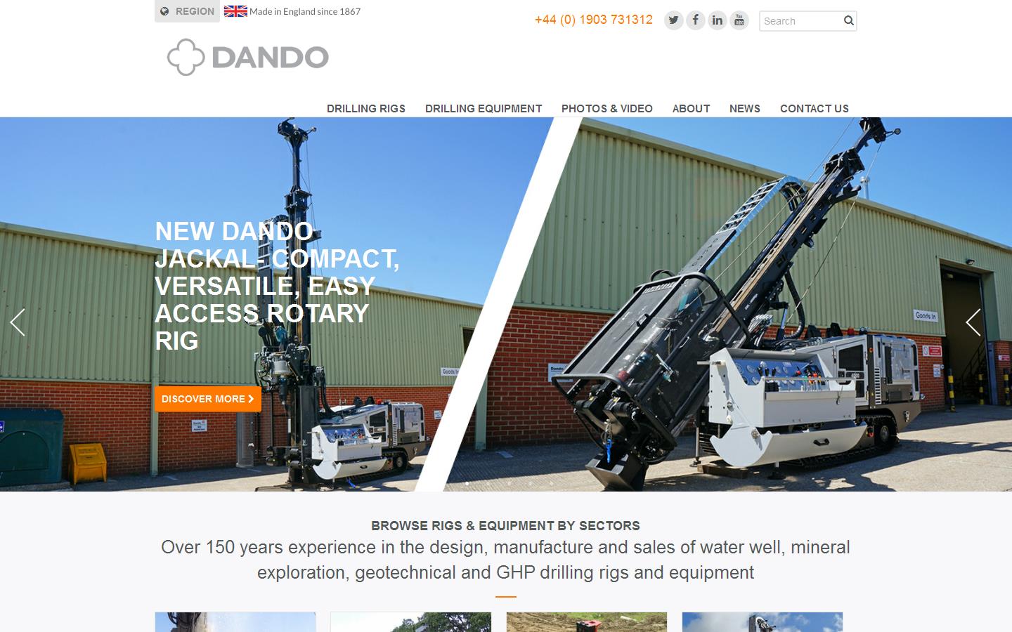 Dando Drilling International Ltd Website