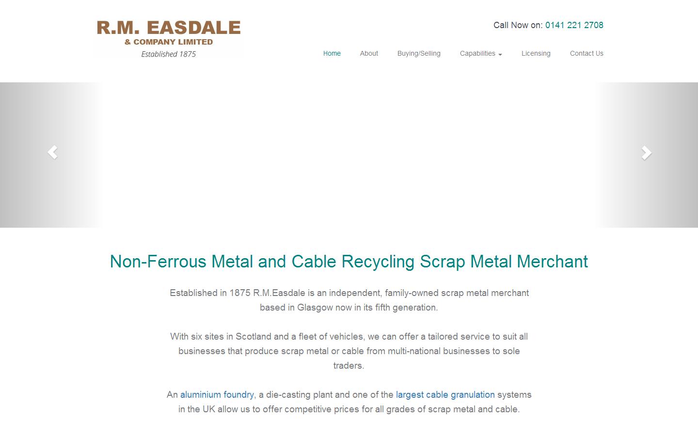 R M Easdale & Company Ltd Website