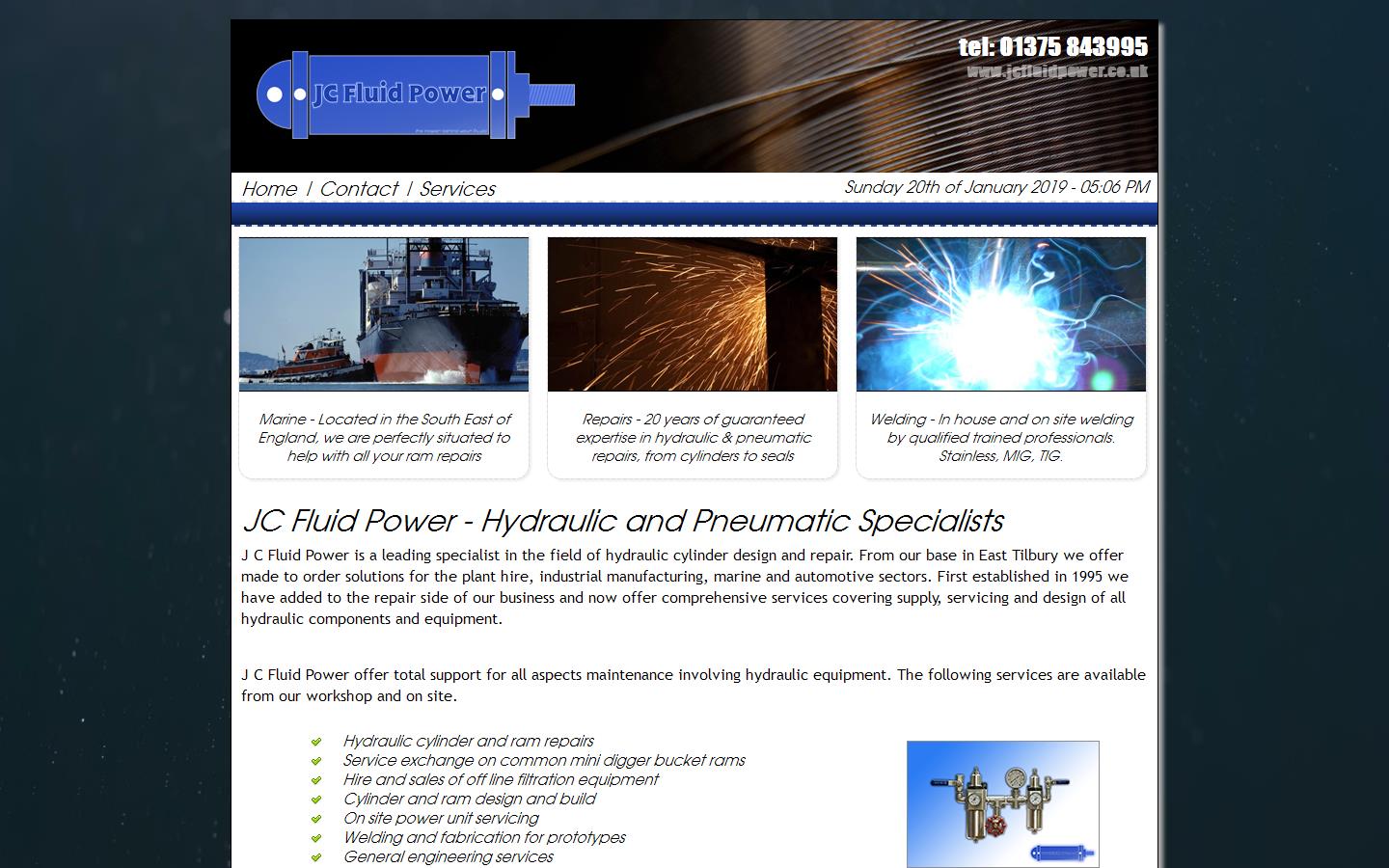 J C Fluid Power Website