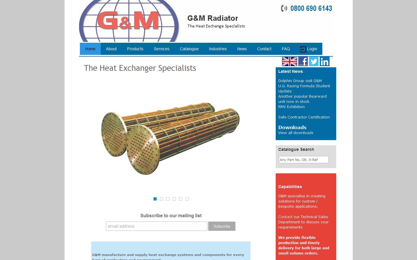 G & M Radiator Website