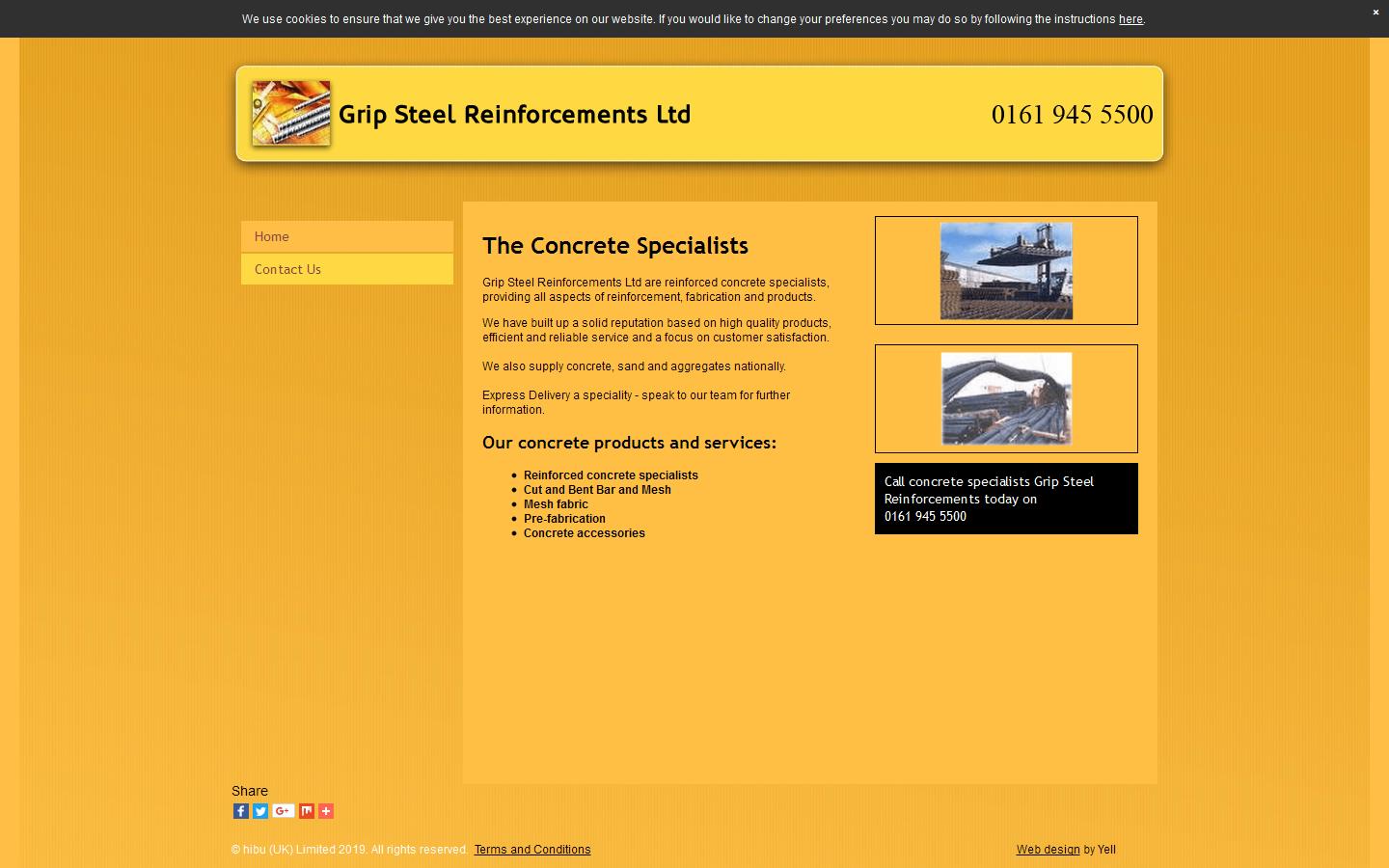 Grip Steel Reinforcements Ltd Website