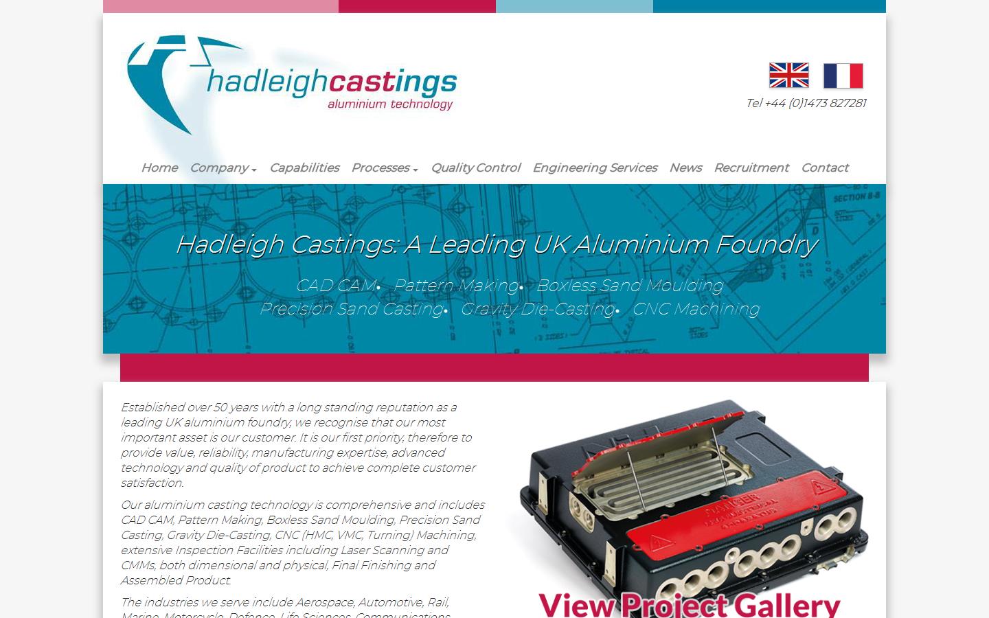 Hadleigh Castings Ltd Website