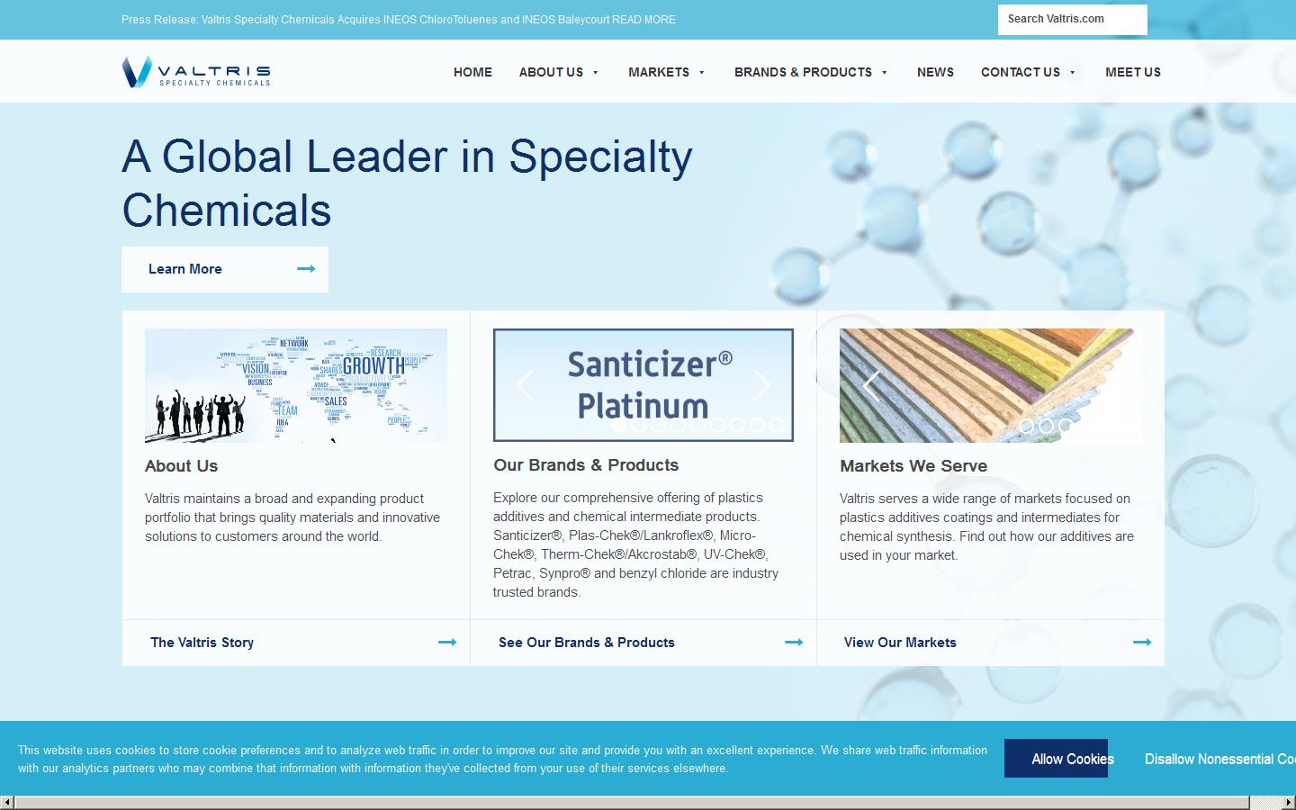 Akcros Chemicals Website