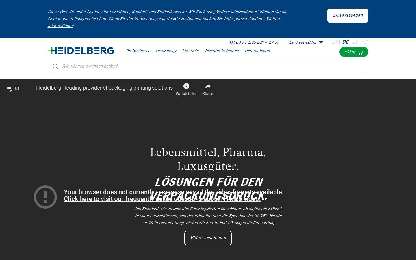 Heidelberg Website
