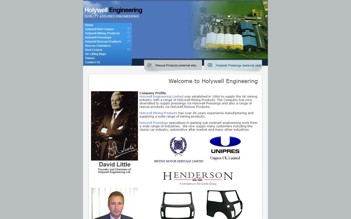 Holywell Engineering Website