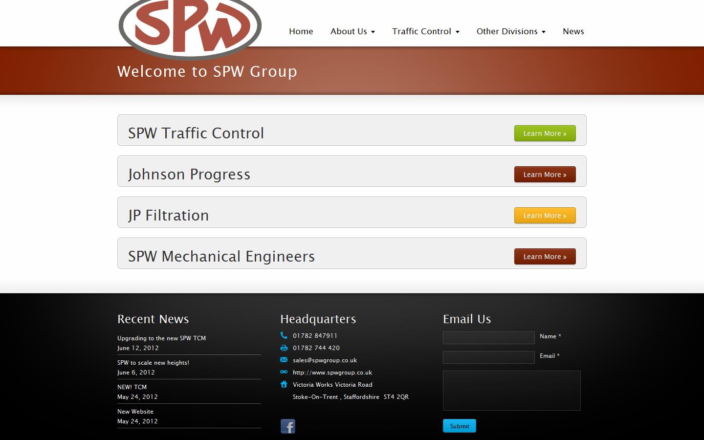 J P Filtration Website