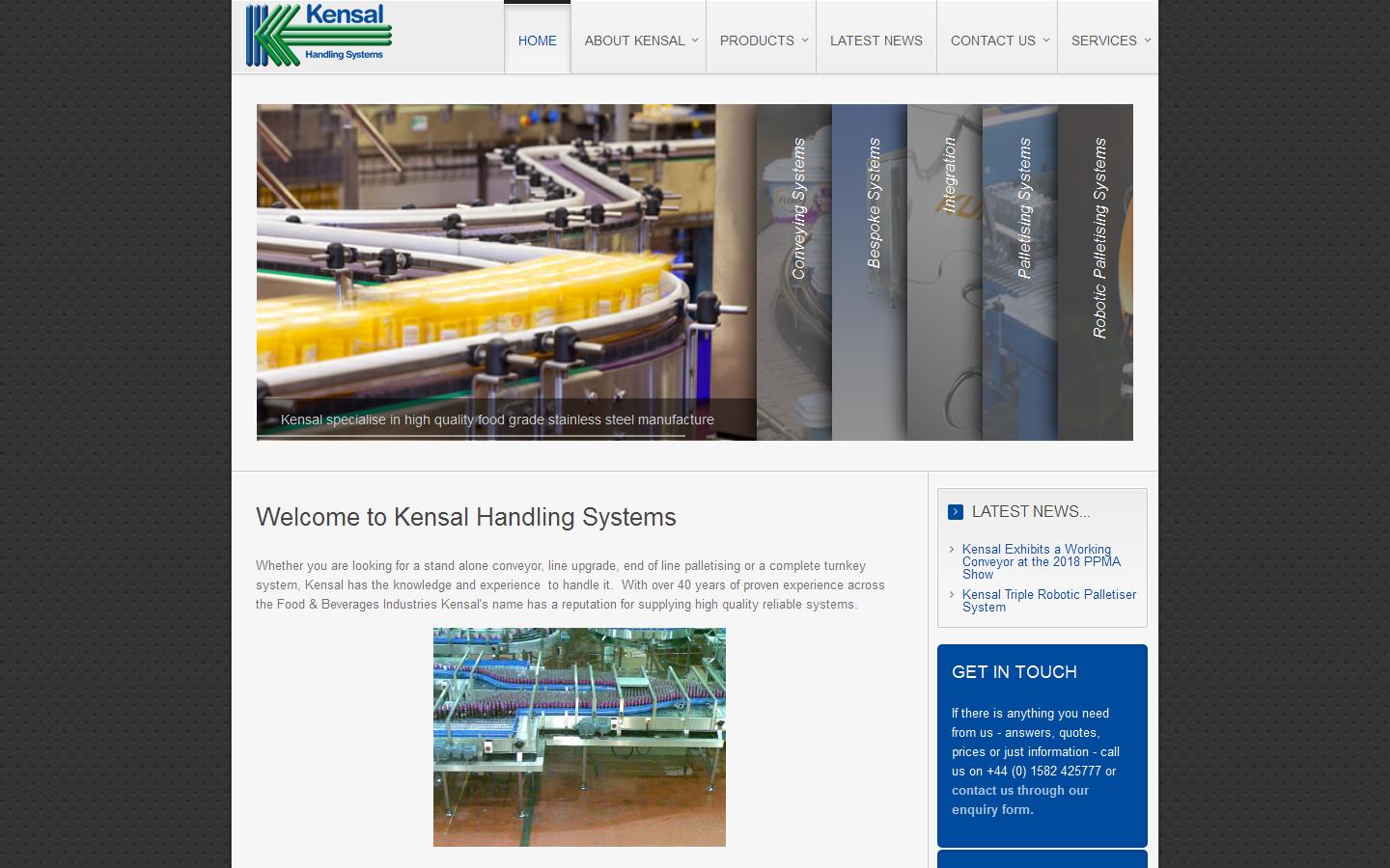 Kensal Handling System Ltd Website