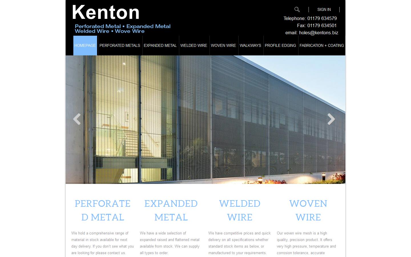 Kenton Technical Products Website