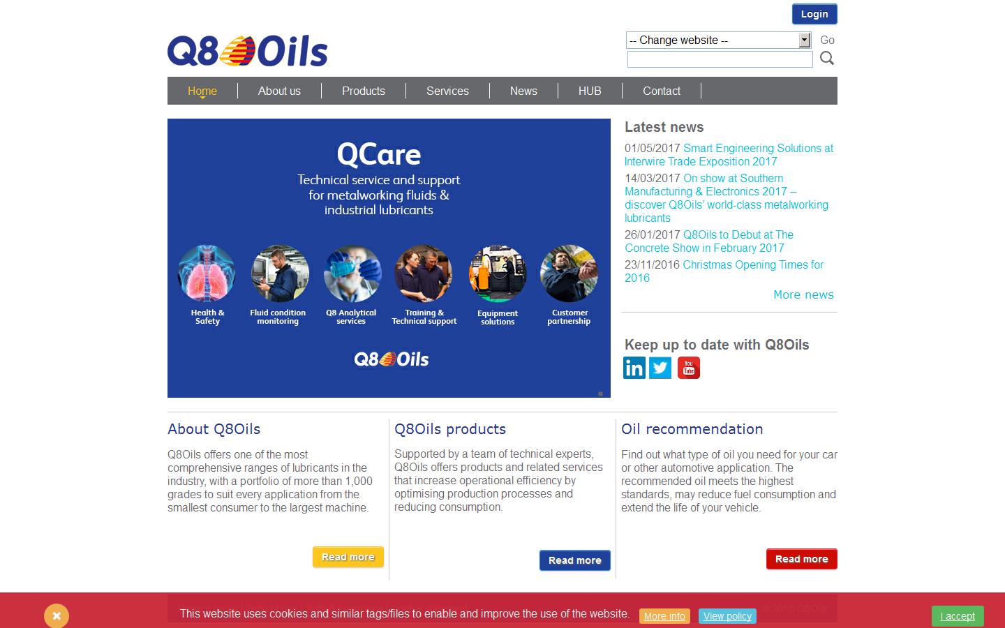Q8 Oils Website
