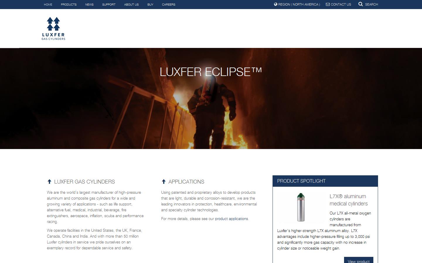 Luxfer Gas Cylinders Website