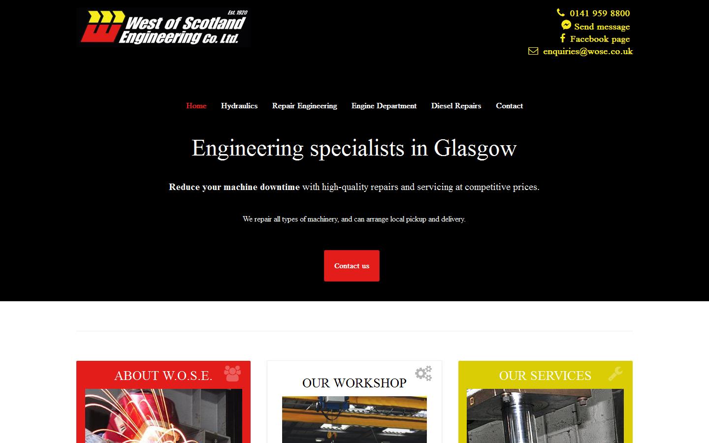 West of Scotland Engineering Website