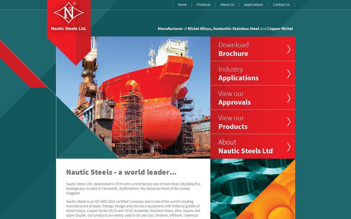 Nautic Steels Ltd Website