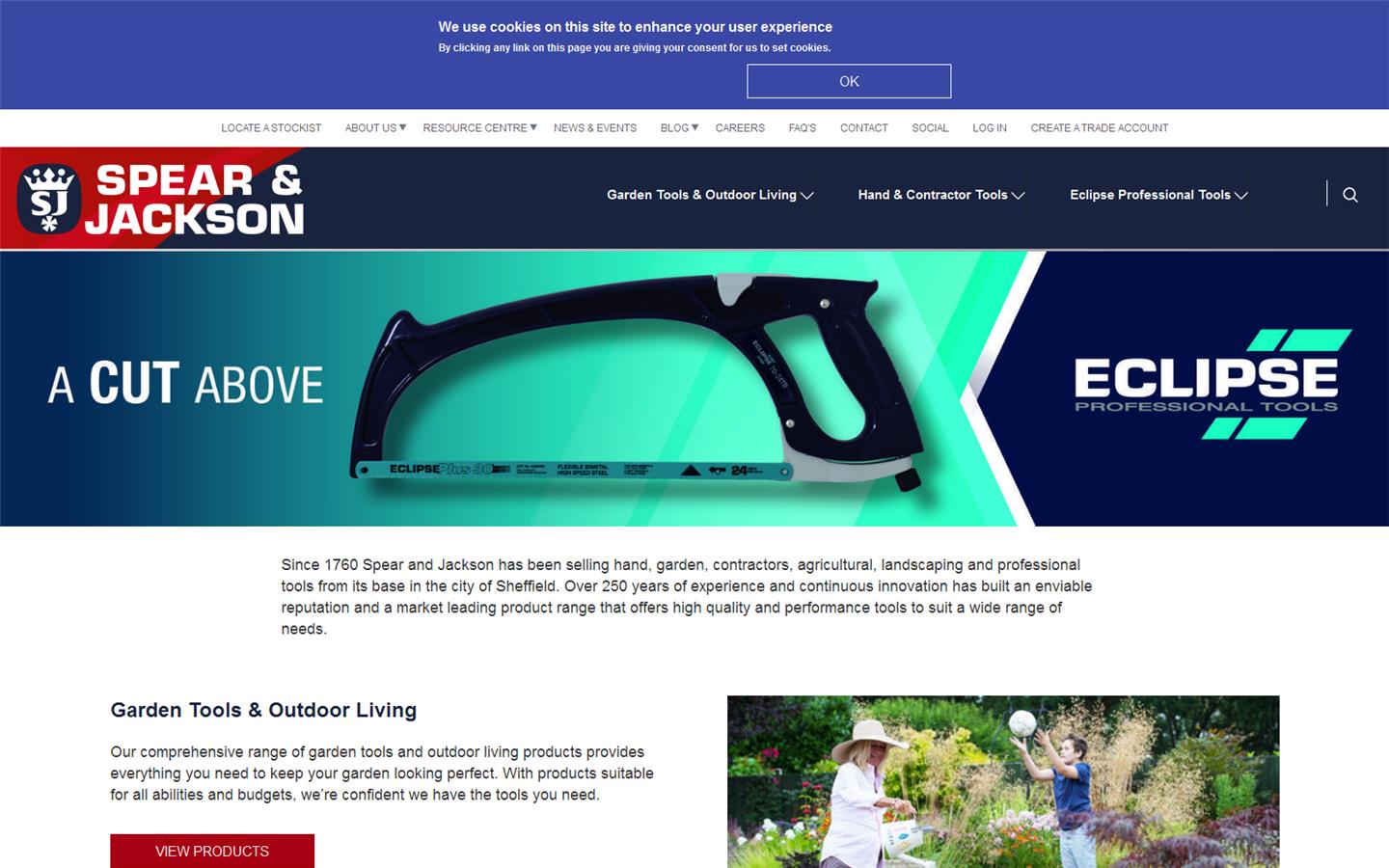 Spear & Jackson UK Website