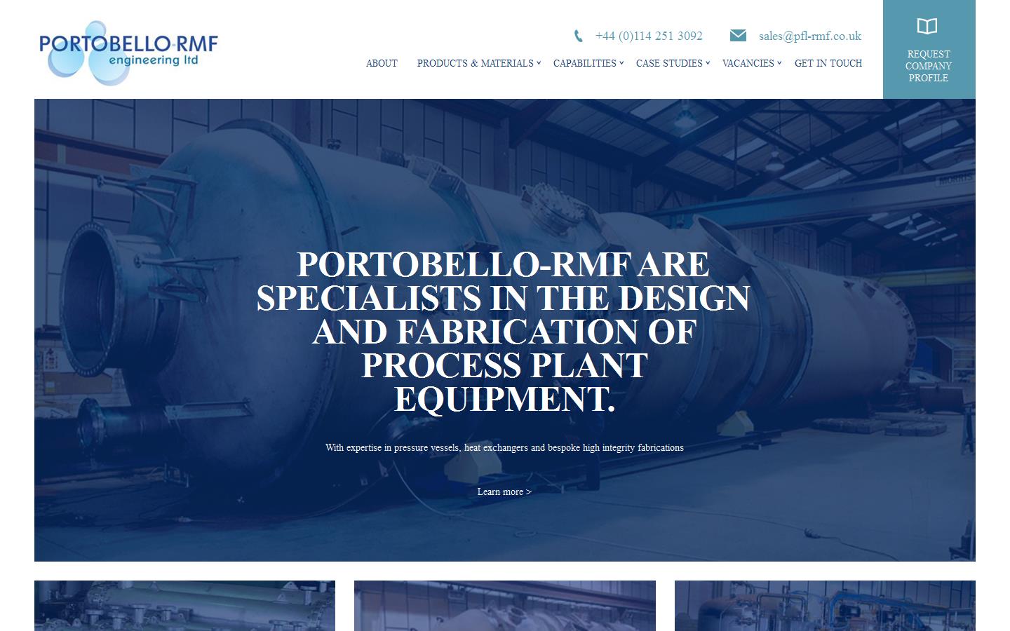 Portobello R M F Engineering Ltd Website