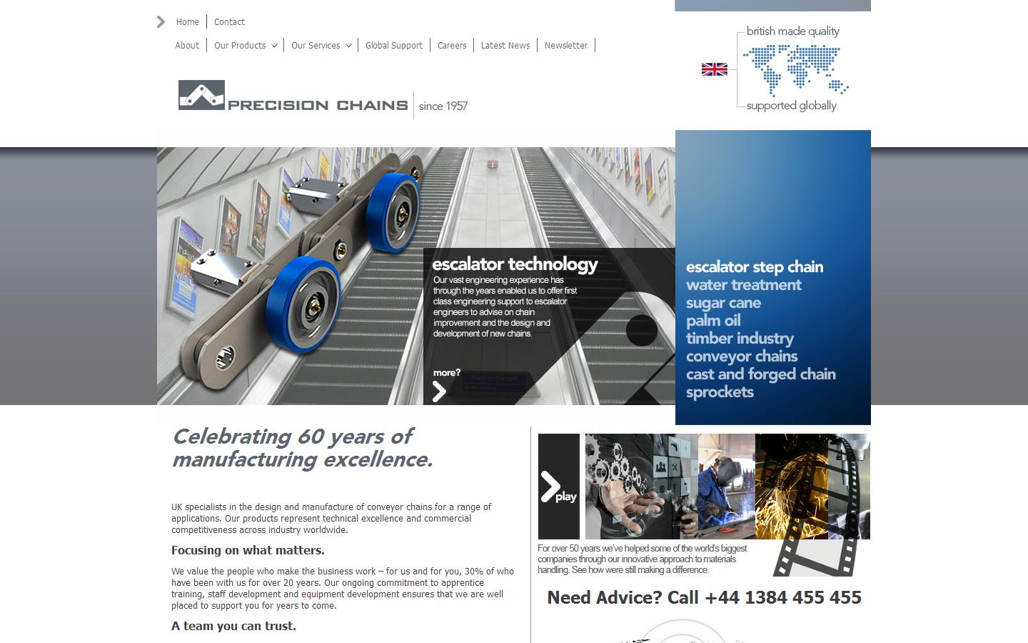 Precision Chains Website