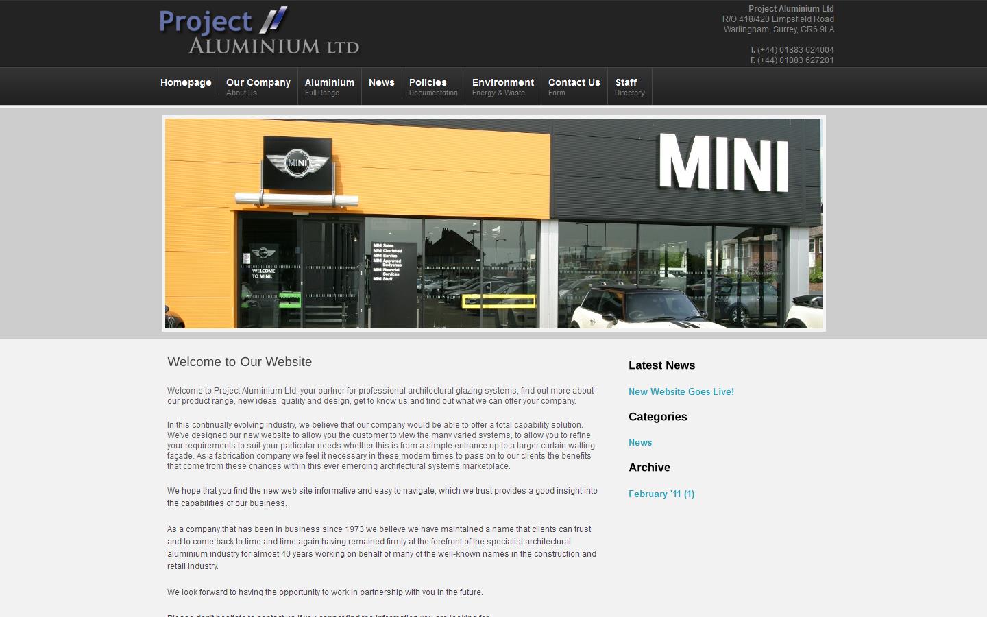 Project Aluminium Ltd Website