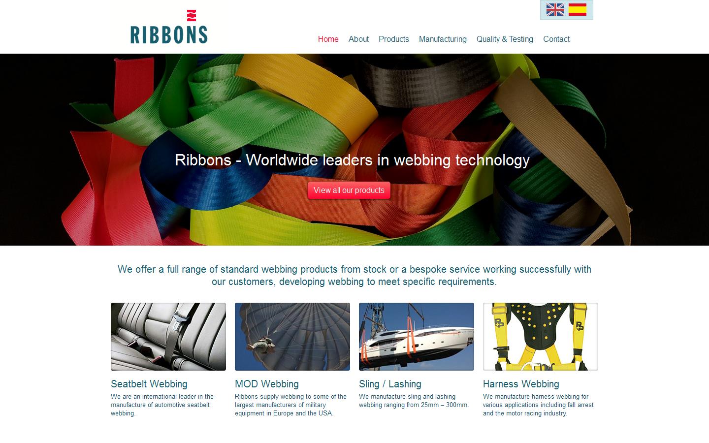 Ribbons Ltd Website