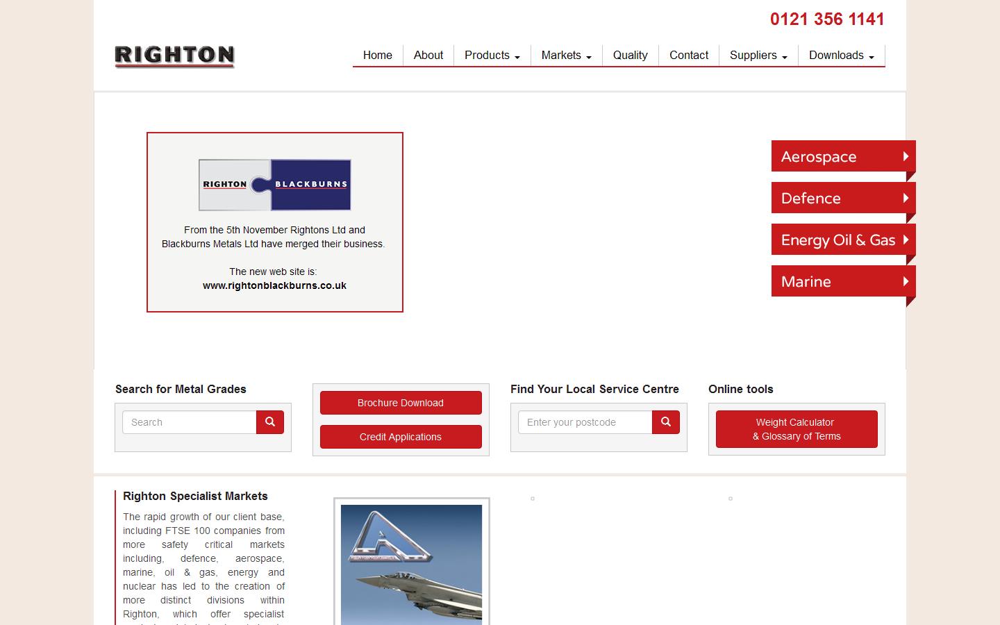 Righton Ltd Website