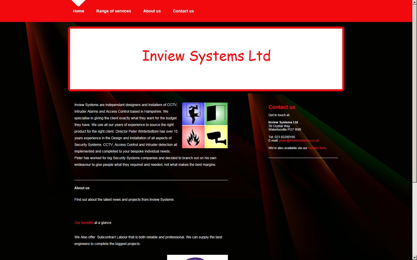 Inview Systems Ltd Website