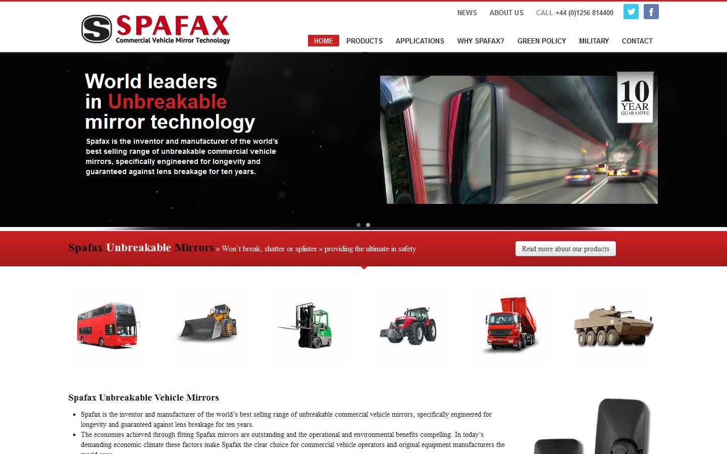Spafax International Ltd Website