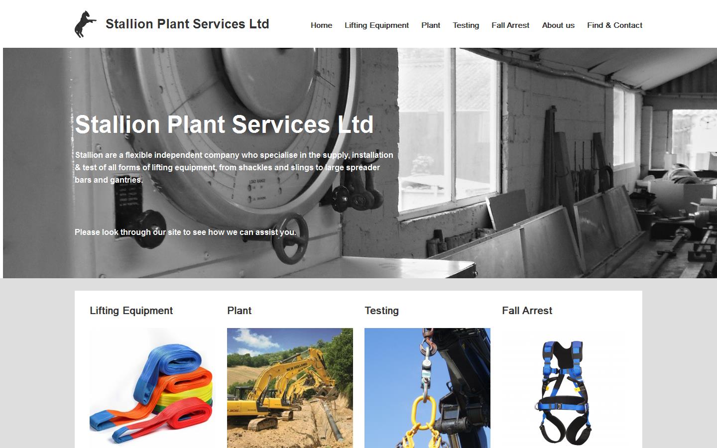 Stallion Plant Services Ltd Website
