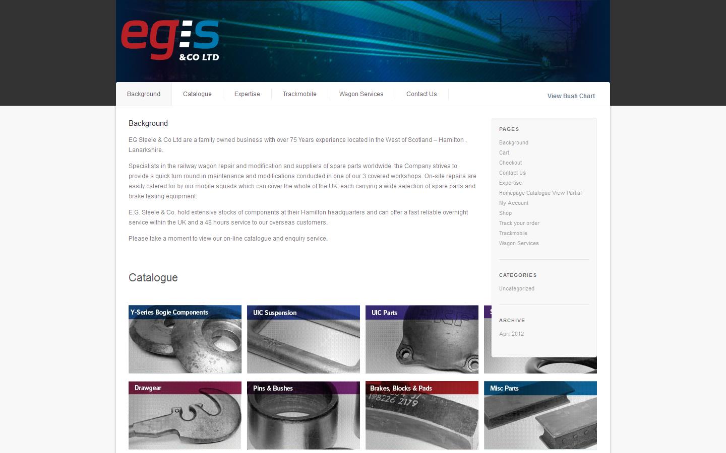 E G Steele & Co. Ltd Website