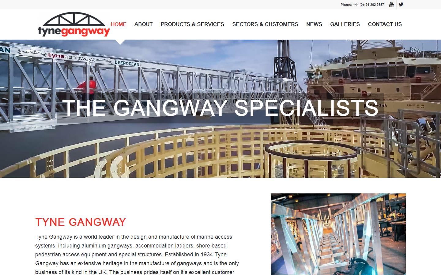 Tyne Gangway Website