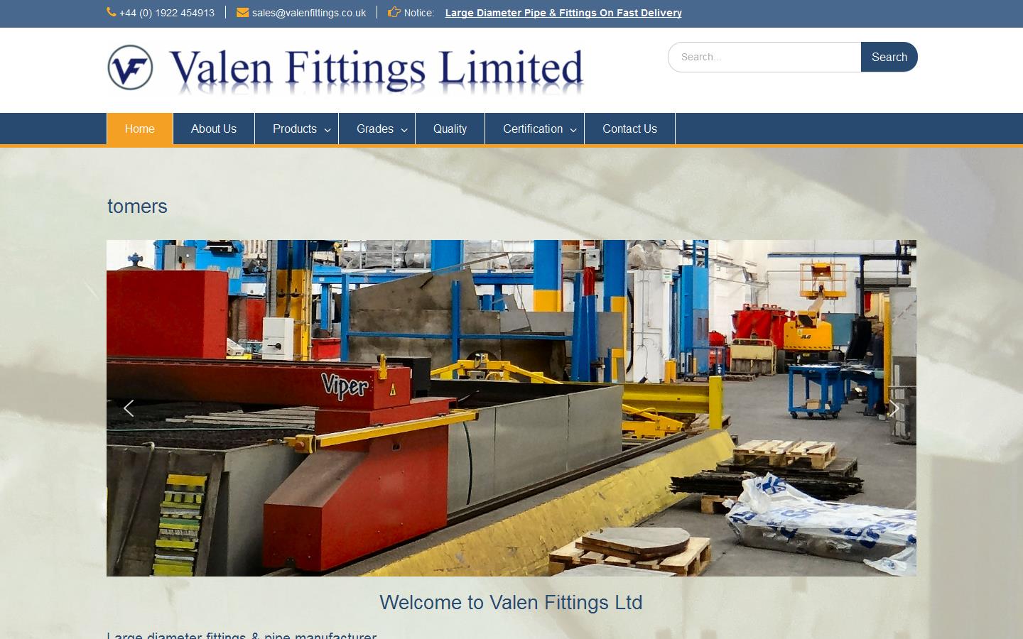 Valen Fittings Ltd Website