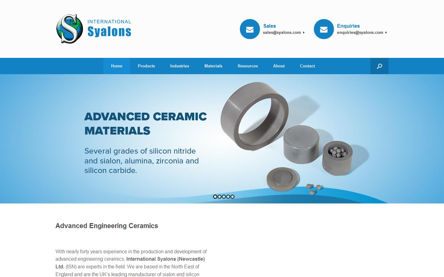 International Syalons Newcastle Ltd Website