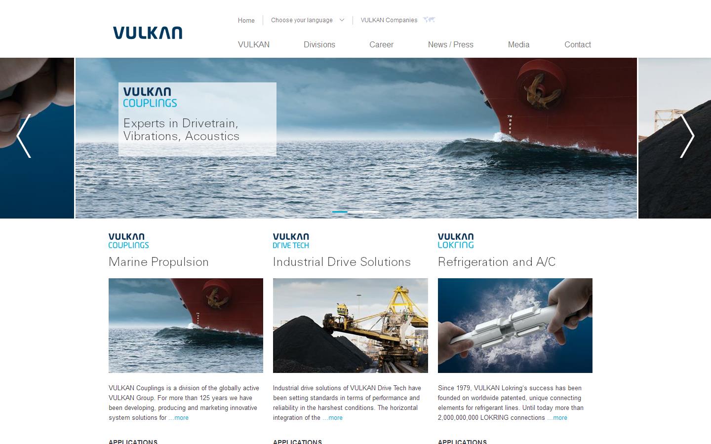 Vulkan Industries Ltd Website
