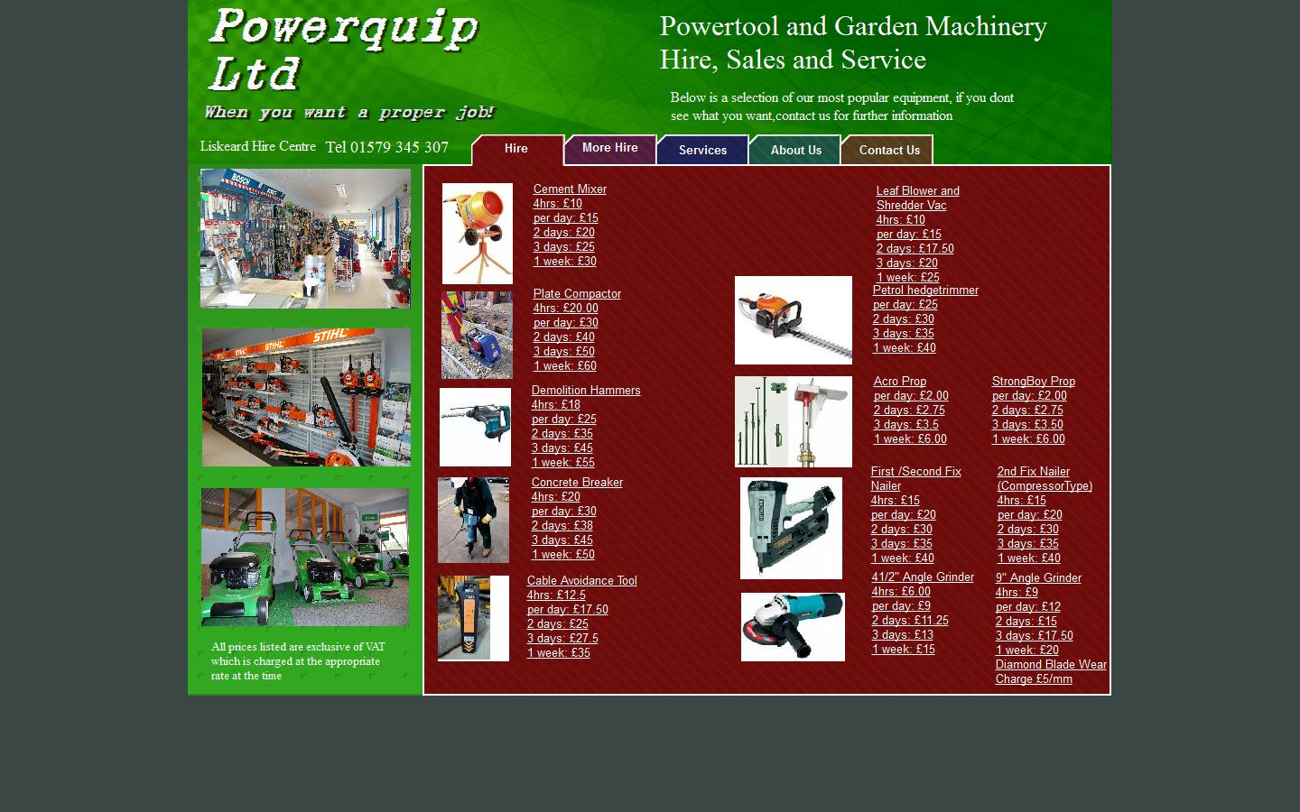 Powerquip Ltd Website