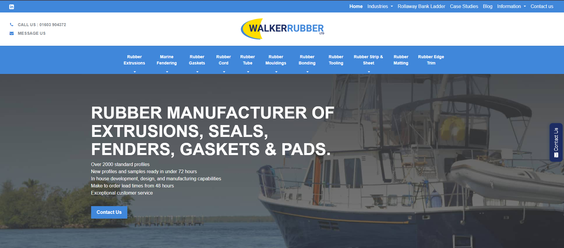 Walker Rubber Ltd Website