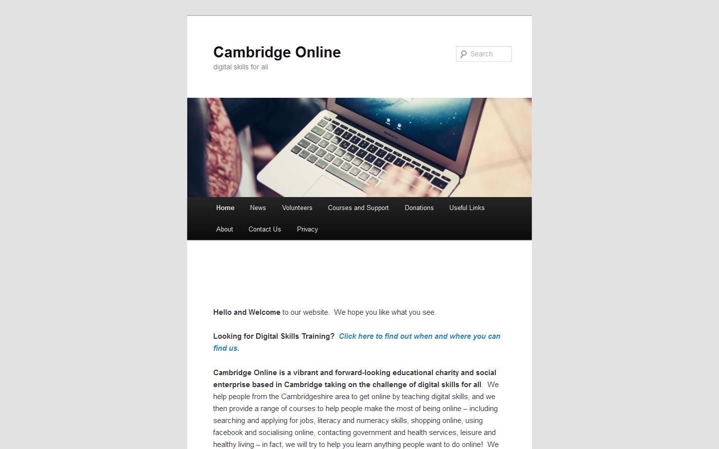 Cambridge Online Website