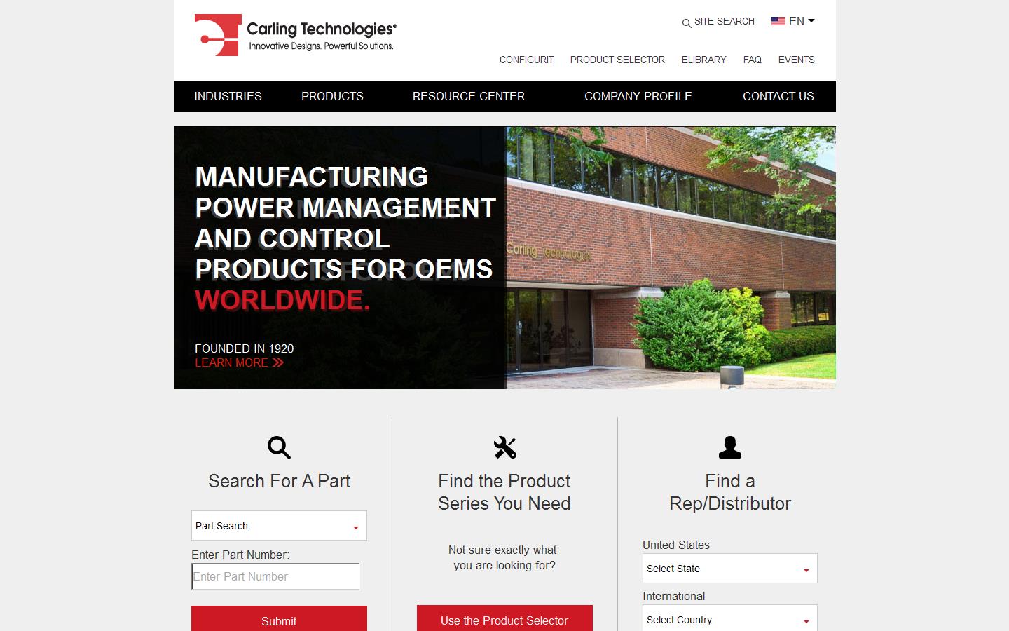 Carling Technologies Website